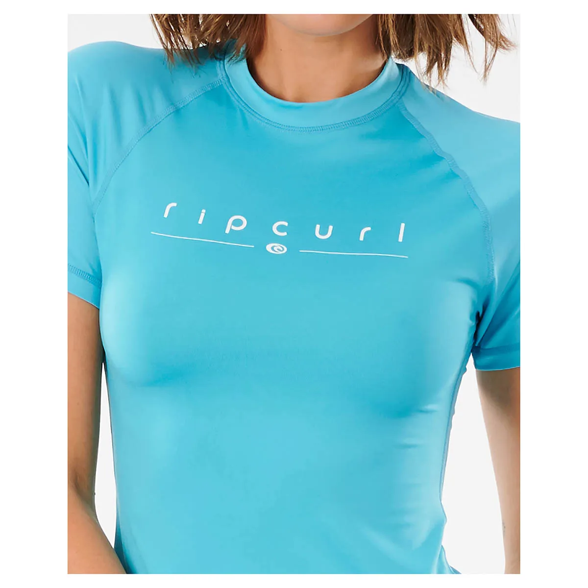 Rip Curl Women's Golden Rays Short Sleeve UV Tee - Light Blue