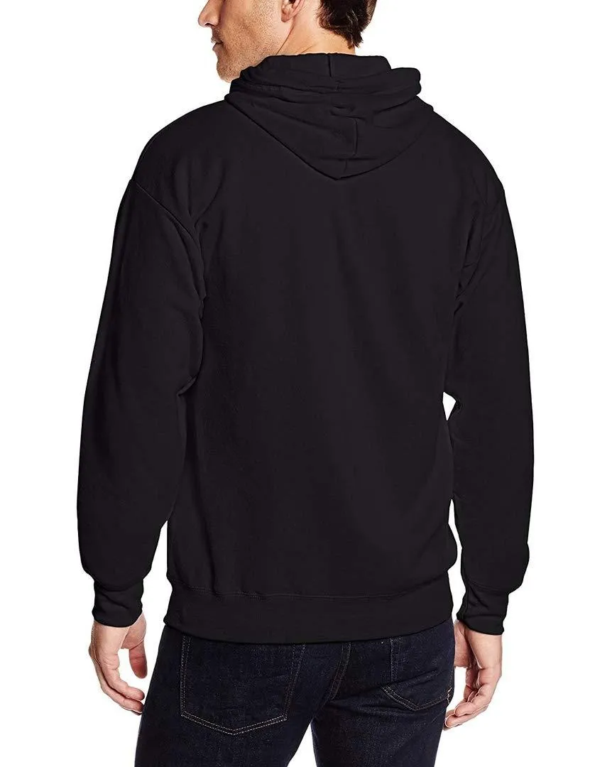 Romano nx Men's Solid Black Hooded Sweatshirt