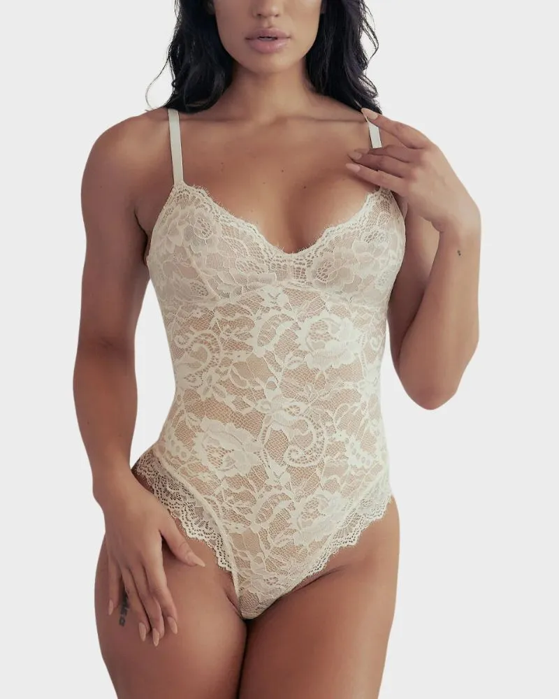 SheCurve® Lace Smooth Shapewear Bodysuit