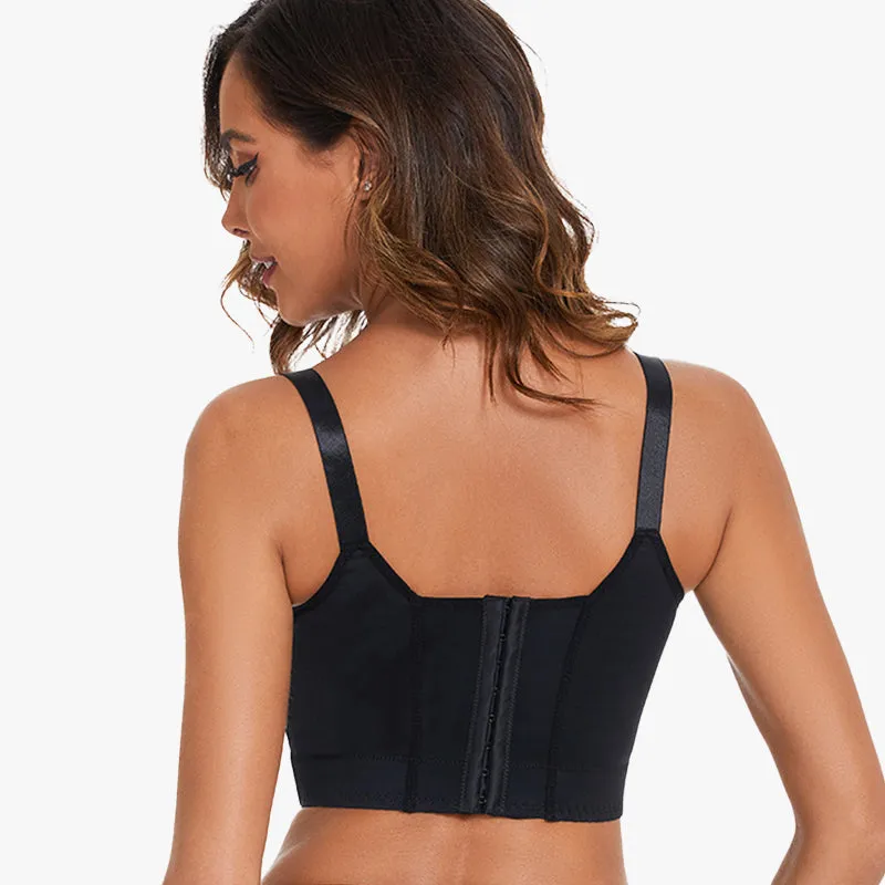 SheCurve® Push-Up Back Smoothing Bra-Black