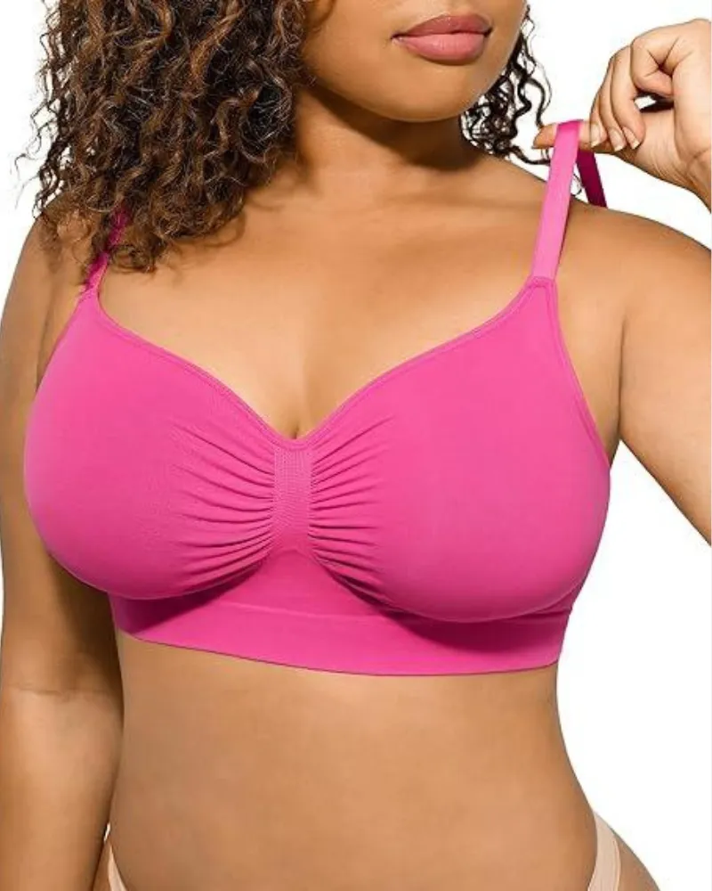 SheCurve® Women's Full Coverage Non-Padded Wireless Sculpt Bra