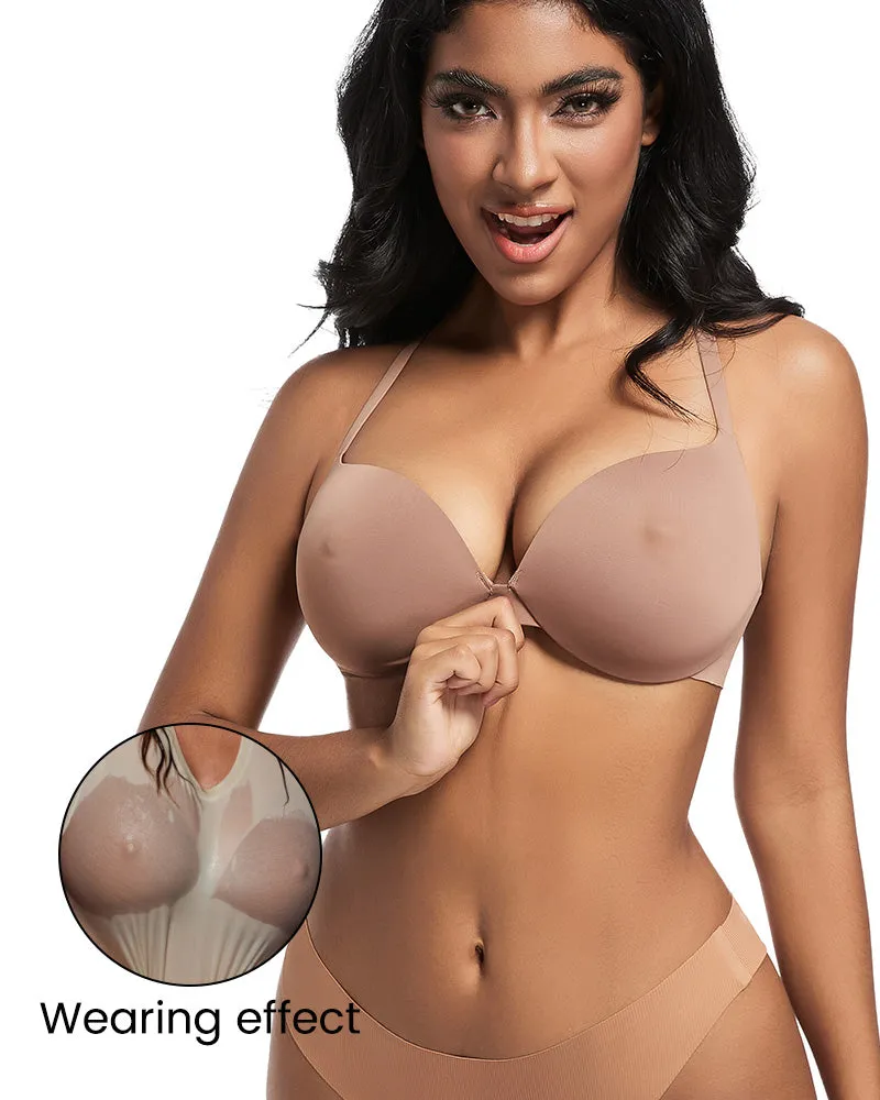 SheCurve®Nipple Push-Up Bra - Black