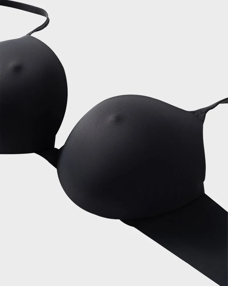 SheCurve®Nipple Push-Up Bra - Black