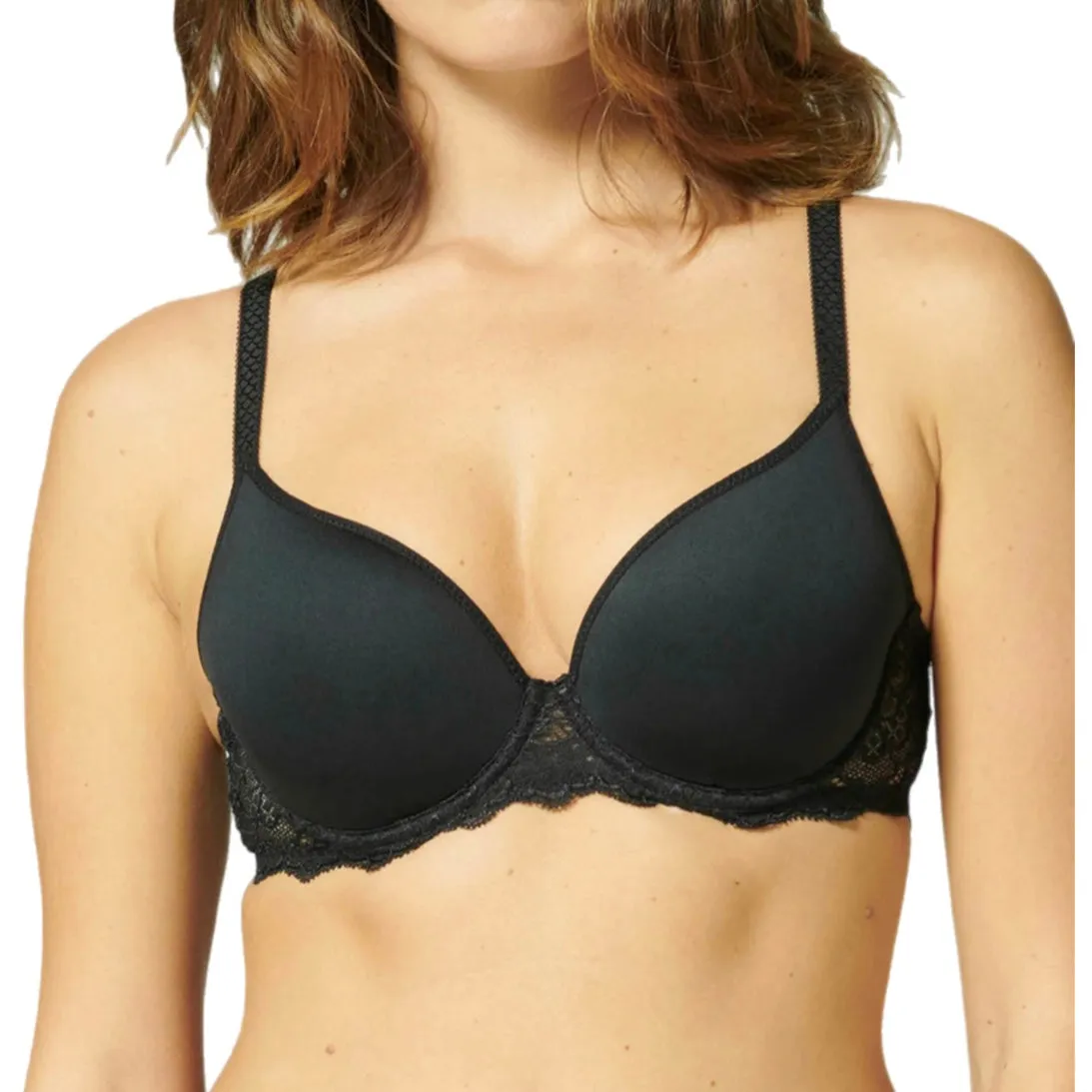 Simone Perele Caresse 3D Plunge Contour Bra Black