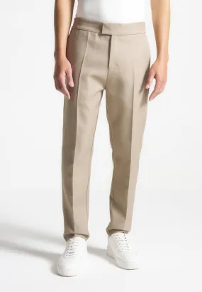 Slim Fit Tailored Trousers - Beige