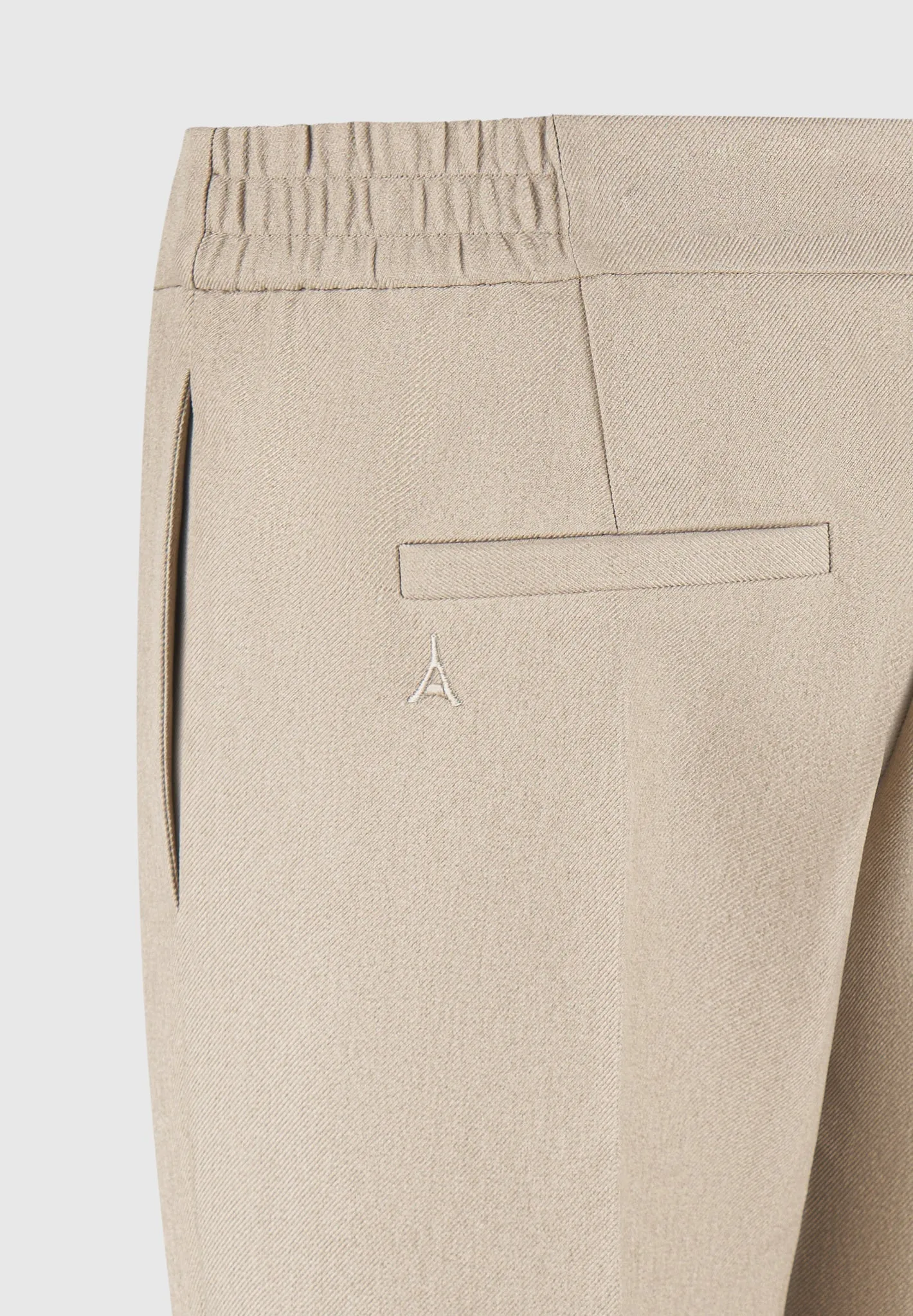 Slim Fit Tailored Trousers - Beige