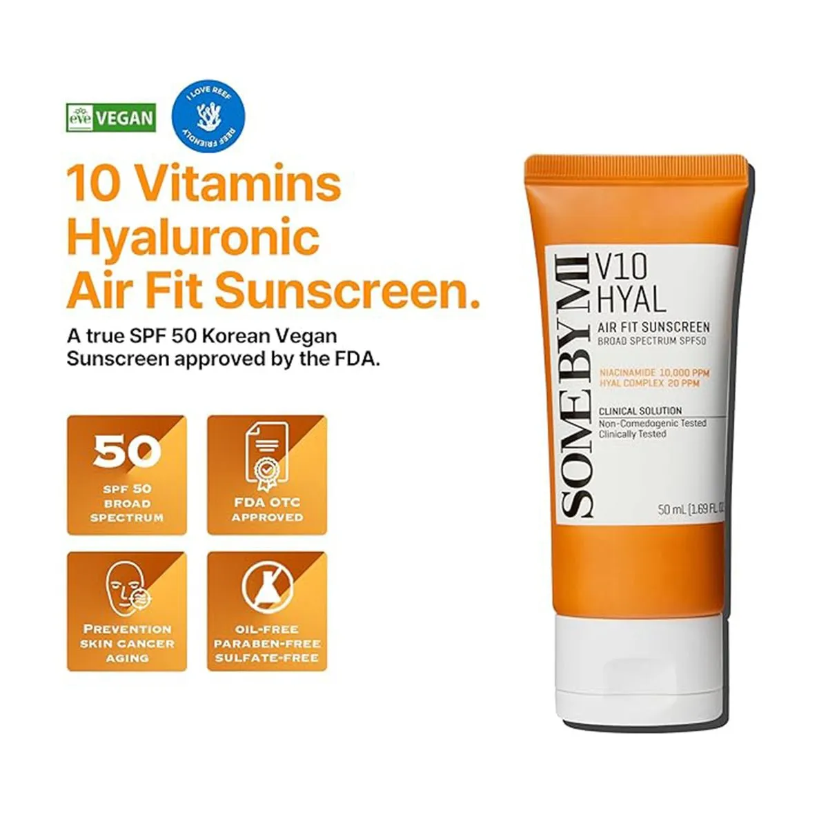 Some By Mi V10 Hyal Airfit Sun Screen 50Ml