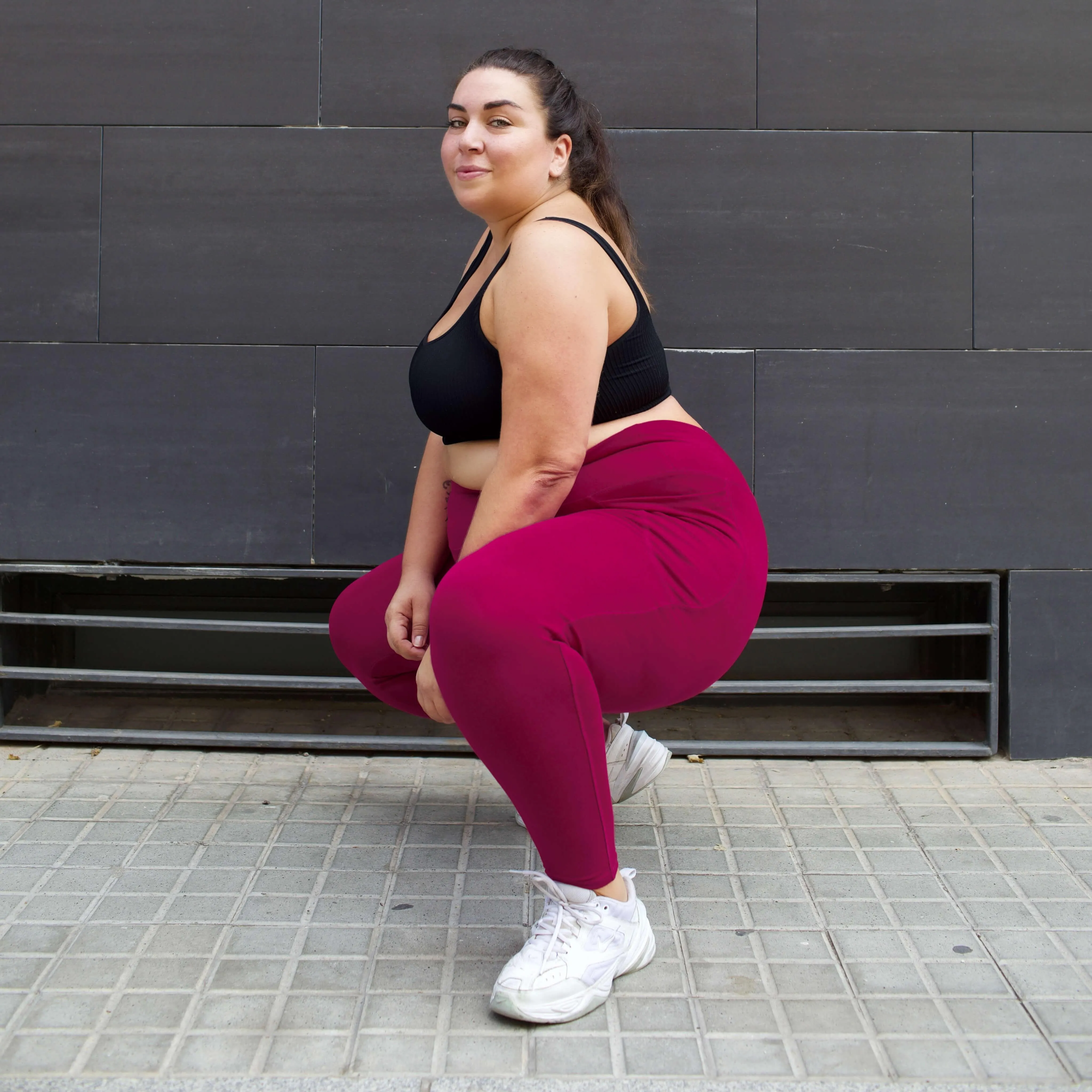 Squat-sichere - 7/8 Leggings - Raspberry Pie