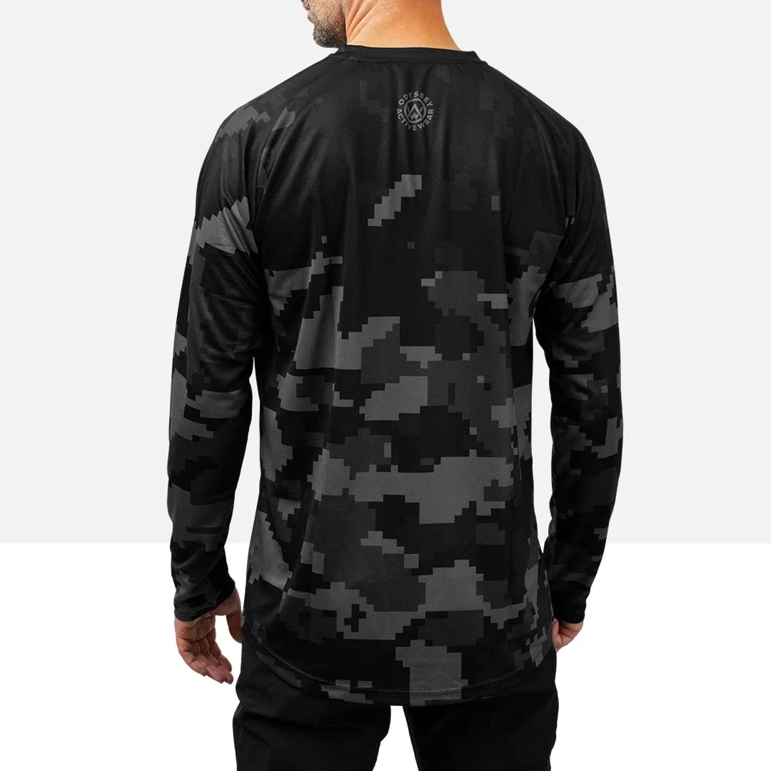 Stealth Digital Camo Long Sleeve MTB Jersey