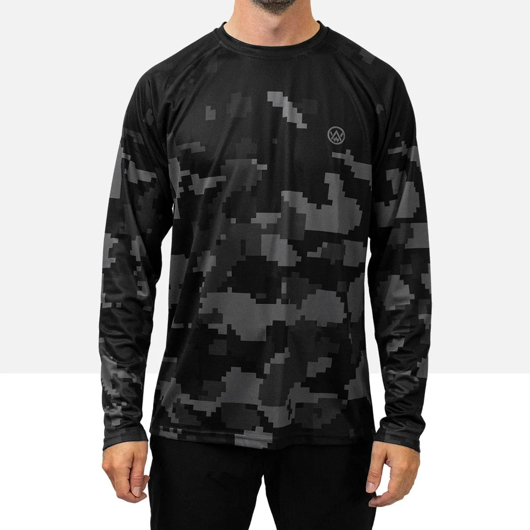 Stealth Digital Camo Long Sleeve MTB Jersey