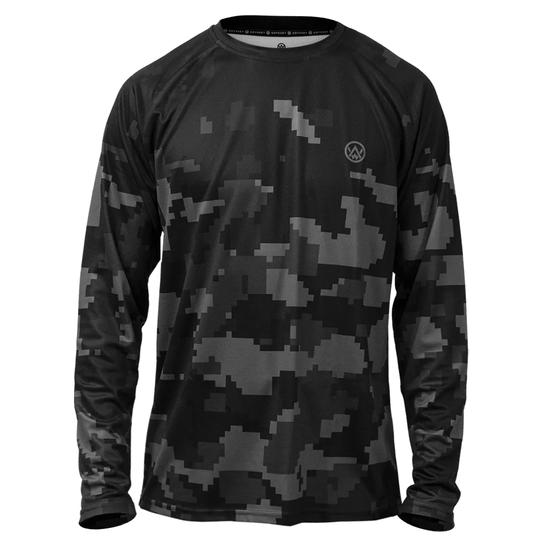 Stealth Digital Camo Long Sleeve MTB Jersey