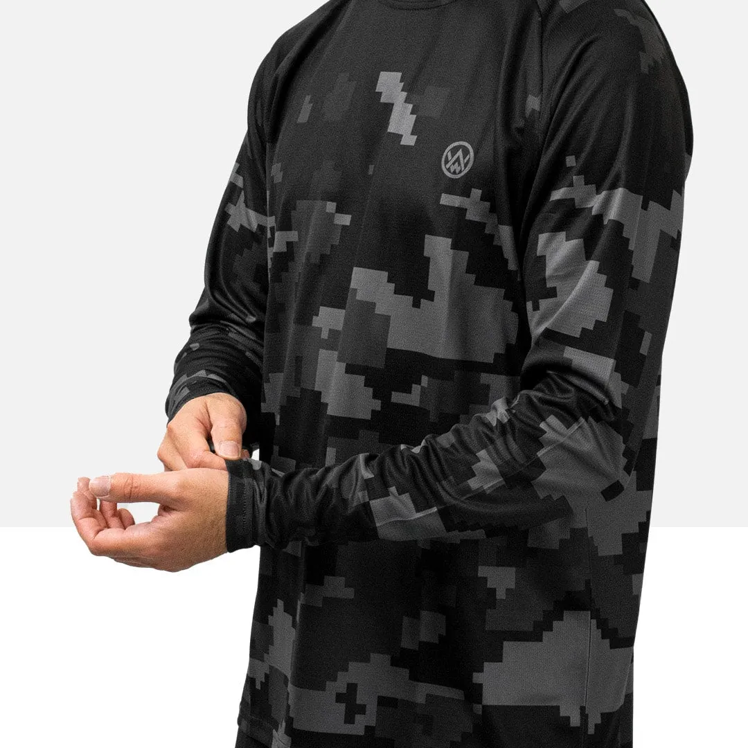 Stealth Digital Camo Long Sleeve MTB Jersey