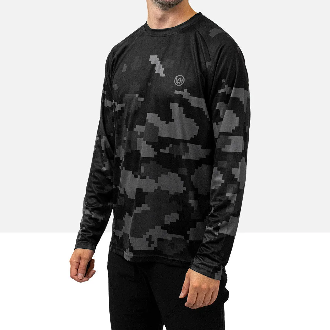 Stealth Digital Camo Long Sleeve MTB Jersey