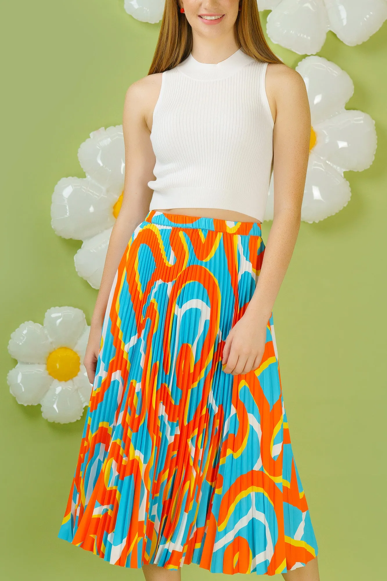 Sunrise Pleated Skirt