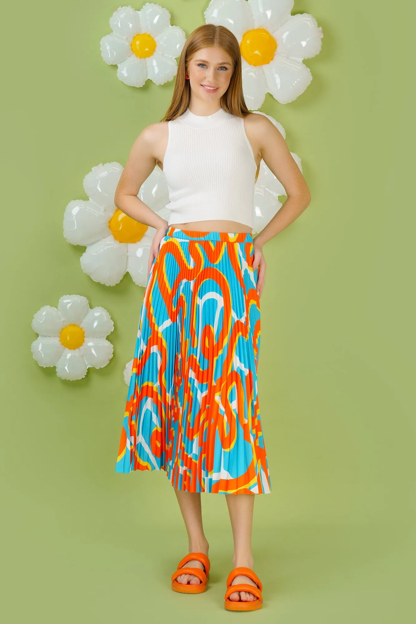 Sunrise Pleated Skirt