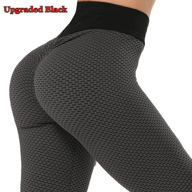 Textured Scrunch Butt Legging - High Waist Fitness Leggings for Women