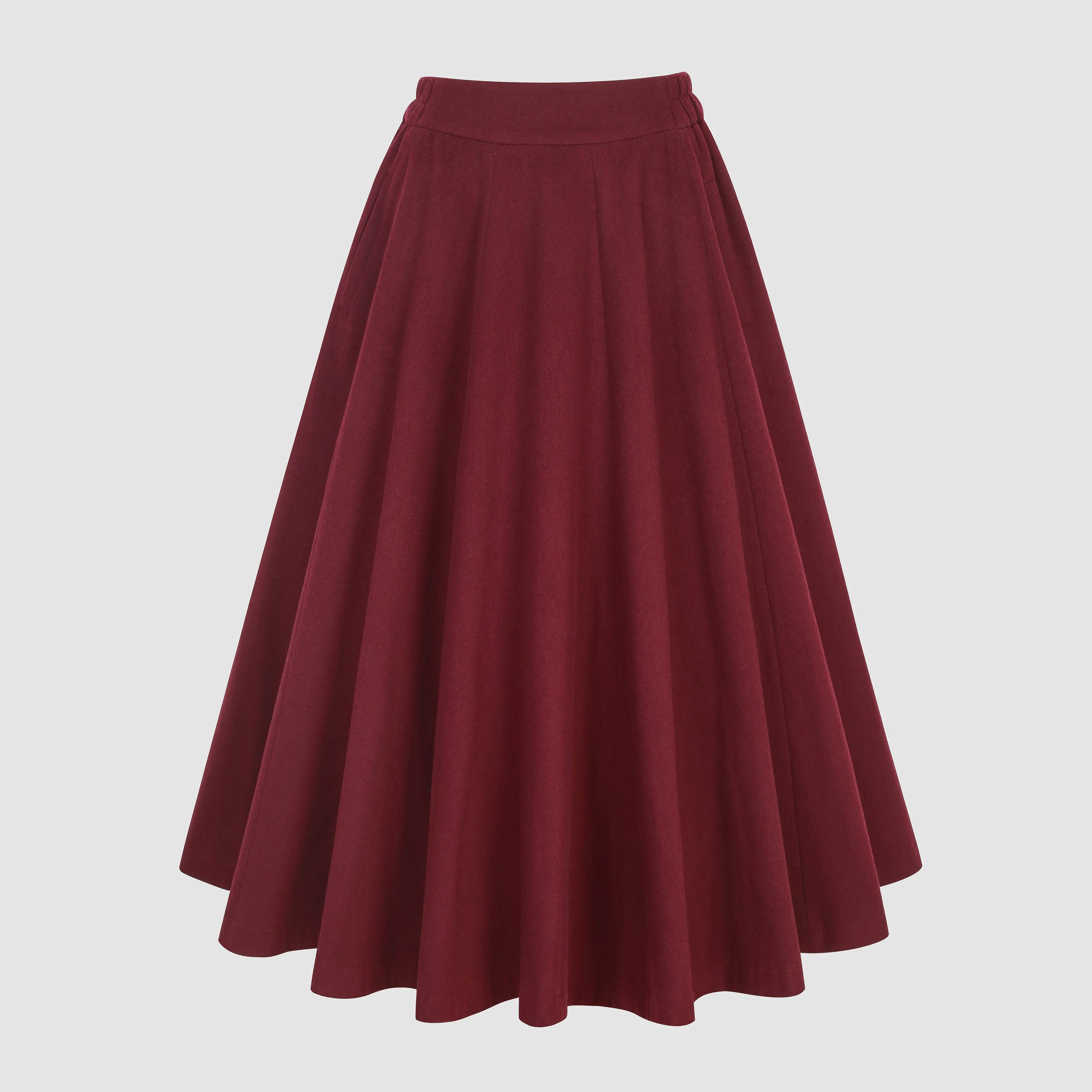 The Soft Lawn 12 | Midi Wool Skirt