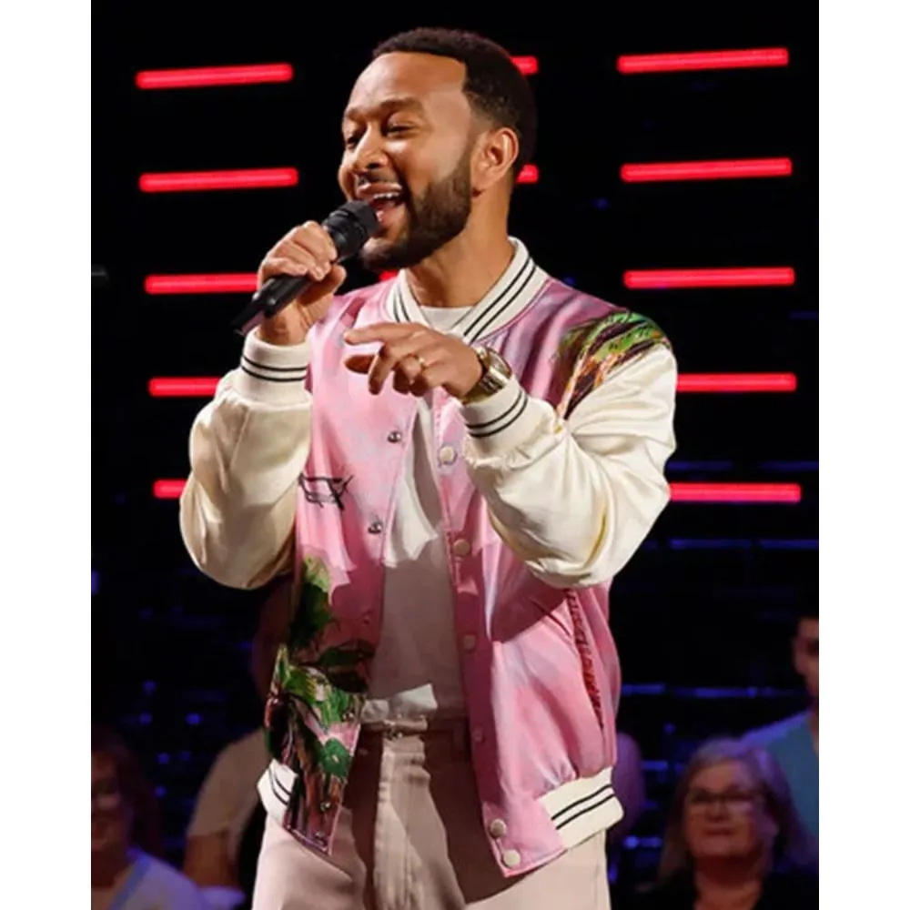 The Voice S25 John Legend Pink Jacket