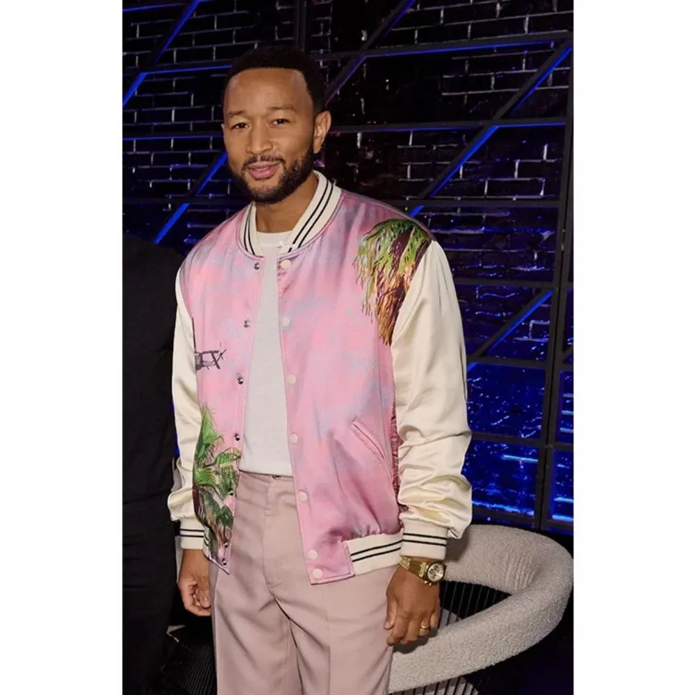 The Voice S25 John Legend Pink Jacket