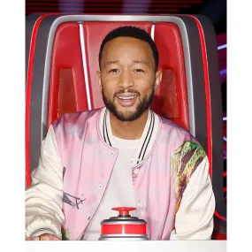 The Voice S25 John Legend Pink Jacket