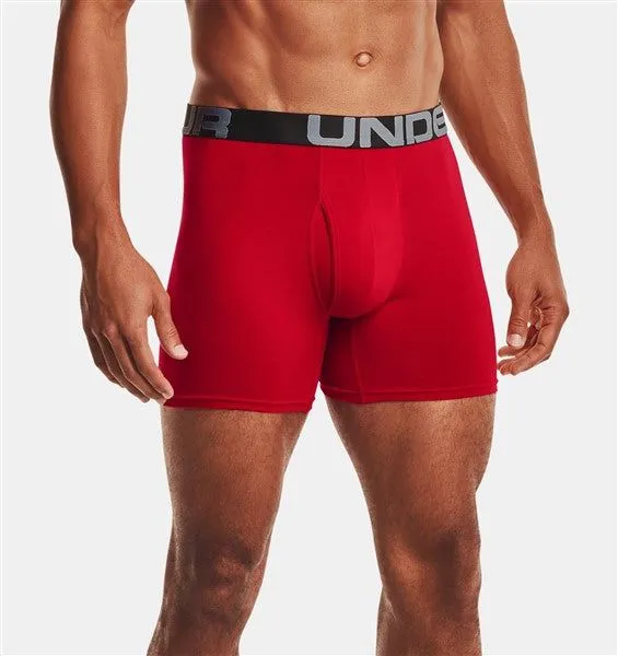 UNDER ARMOUR 3-PACK CHARGED COTTON 6" BOXERJOCKS