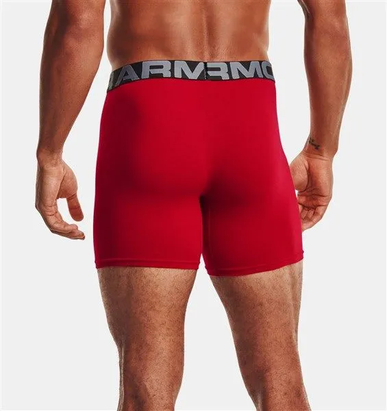 UNDER ARMOUR 3-PACK CHARGED COTTON 6" BOXERJOCKS