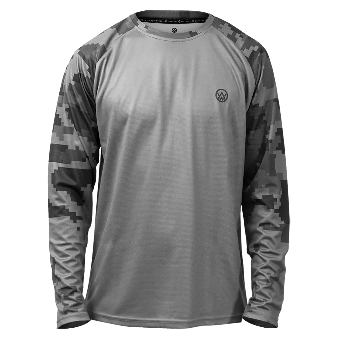 Urban Digital Camo Long Sleeve MTB Jersey (Sleeves Only Design)