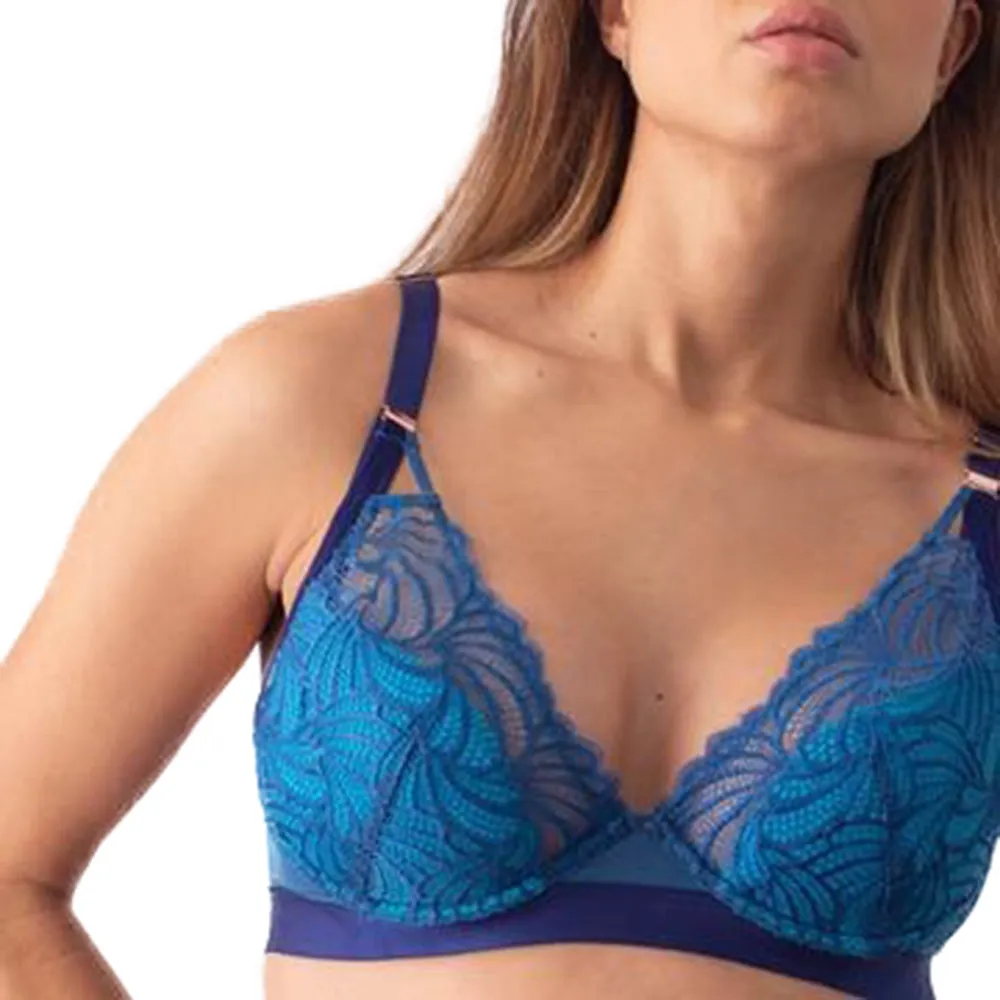 Warrior Plunge Maternity Bra Powder Blue - Projectme