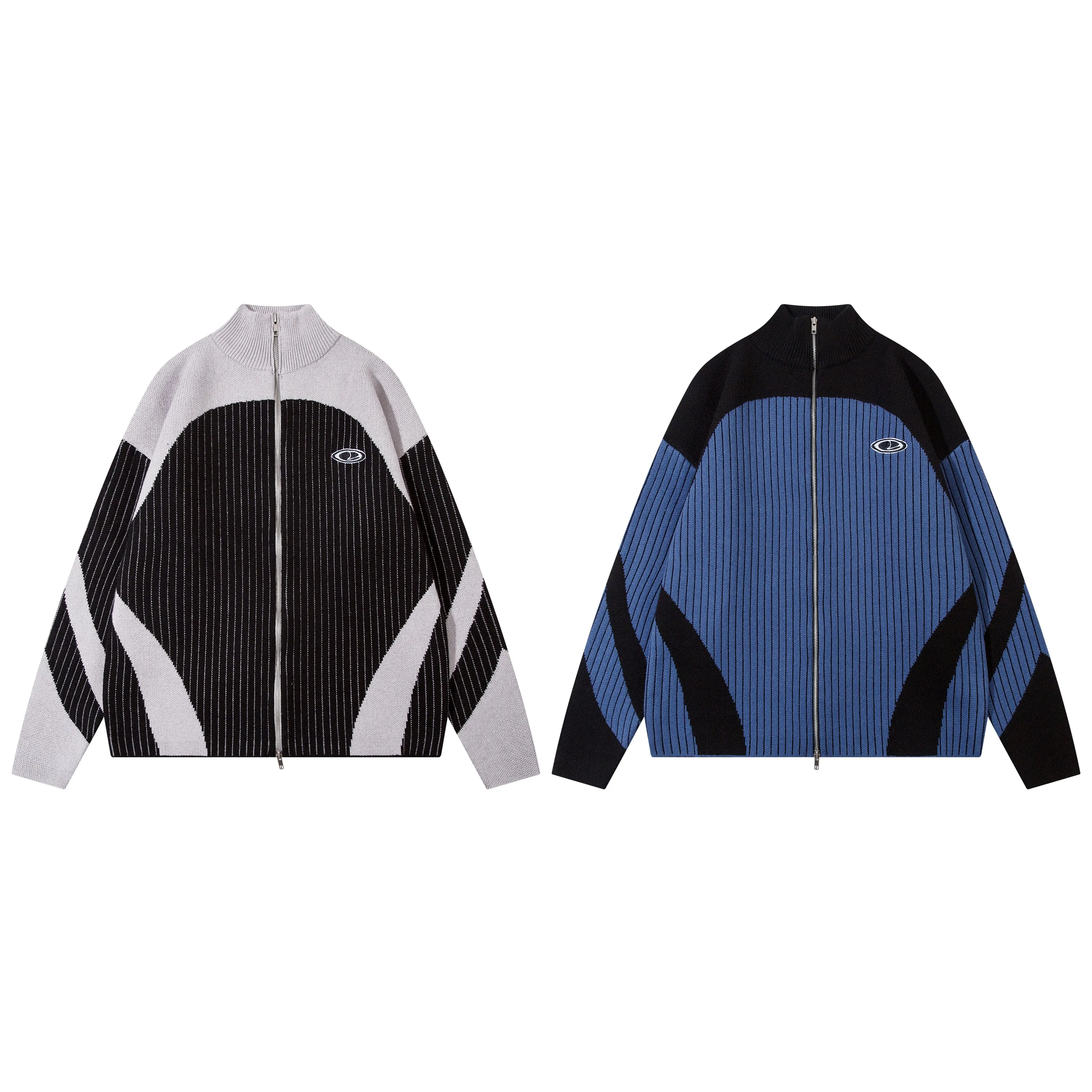 Wave Pulse | High Street Stripe Knit Jacket