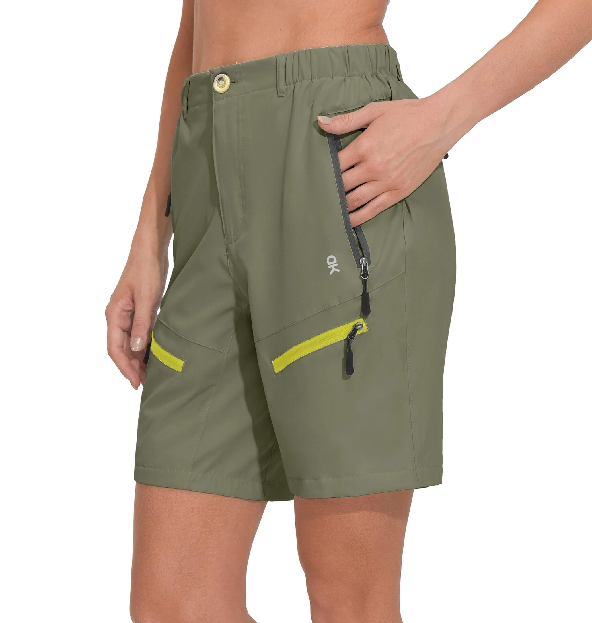 Women's 9 Inch Inseam Quick Dry Stretch Lightweight Cargo Shorts