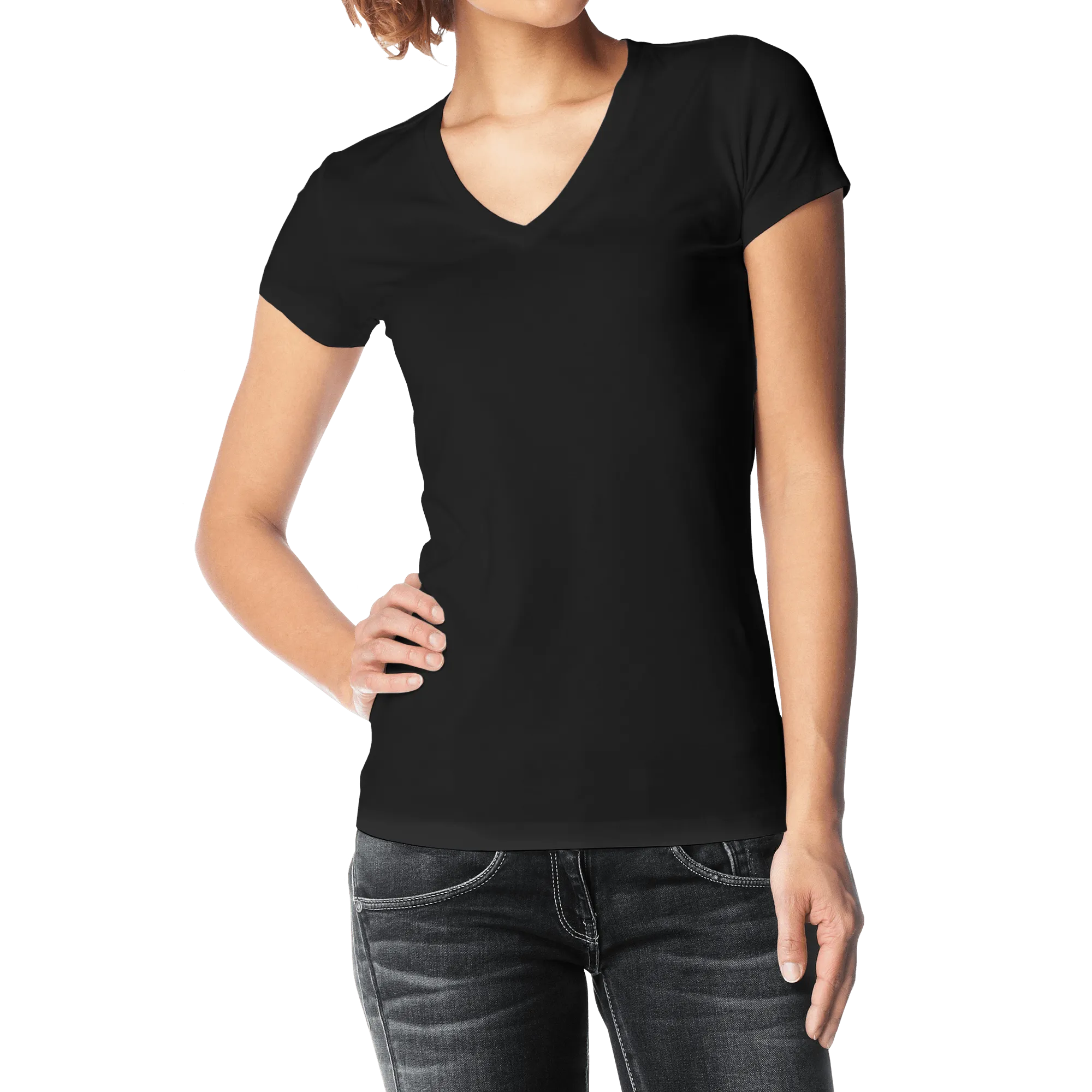 Women's round neck Navy/White/Black Value pack