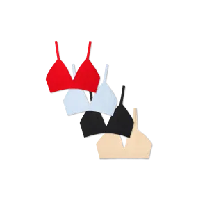 Women's Seamless Triangle Bralette 4-Pack