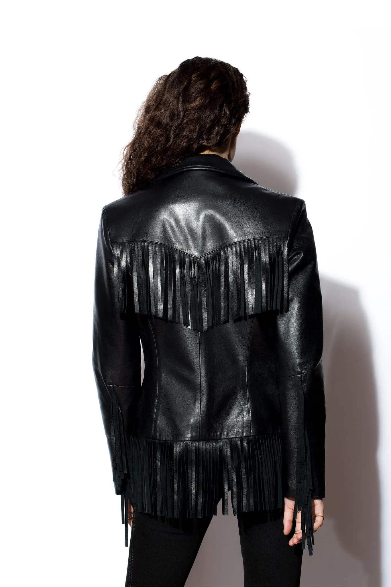 Women's West Coast Leather Fringe Leather Jacket