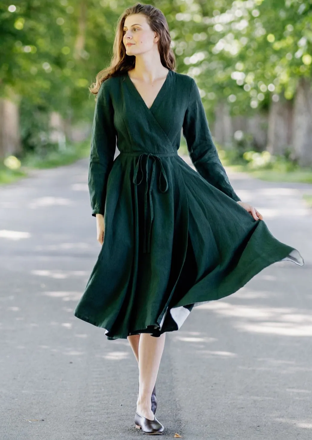 Wrap Dress, Long Sleeve