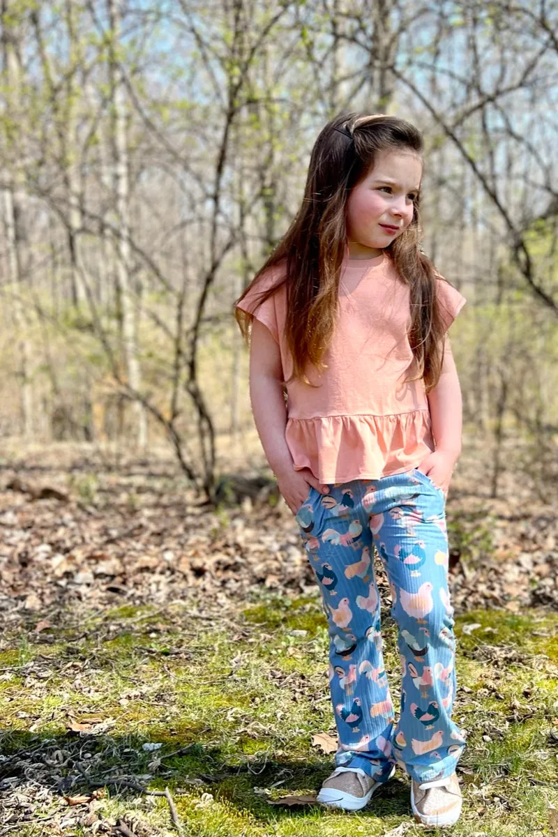 Youth Flare Leggings PDF Sewing Pattern 2-16