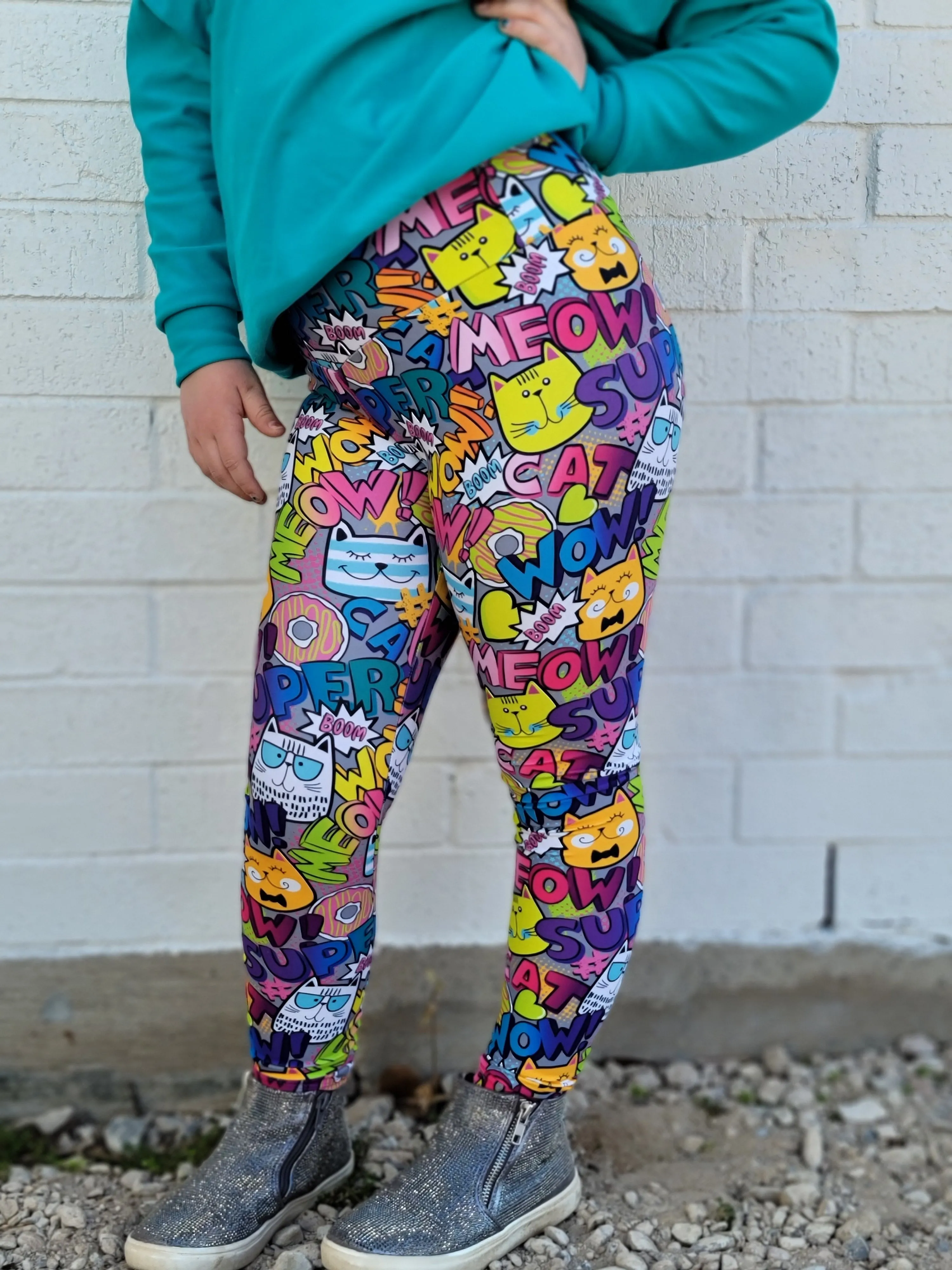 Youth Sundial Leggings PDF Sewing Pattern 2-16